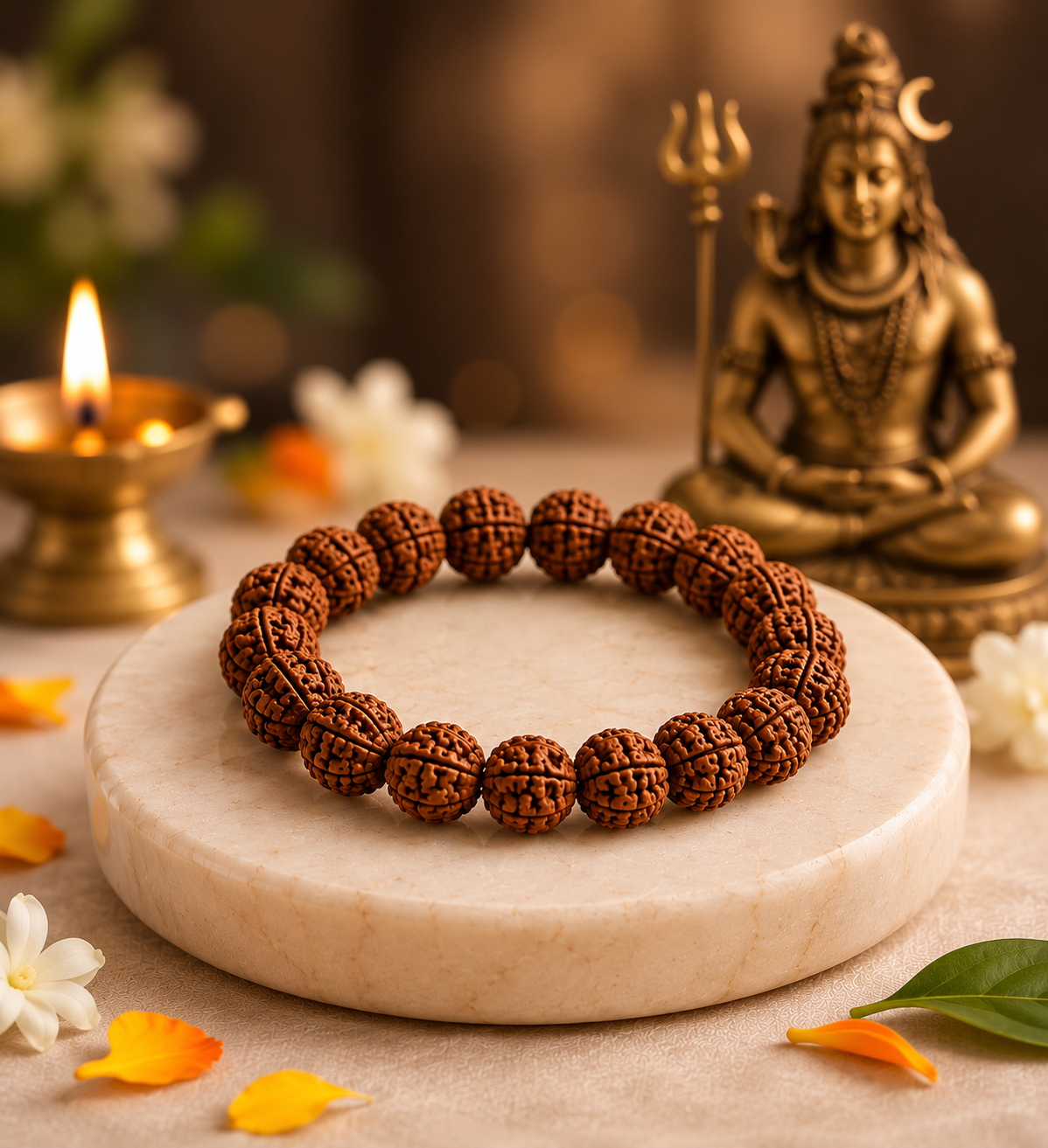 7 Mukhi Rudraksha Bracelet | Blessed by Goddess Mahalakshmi & Lord Shiva | House of Rudra