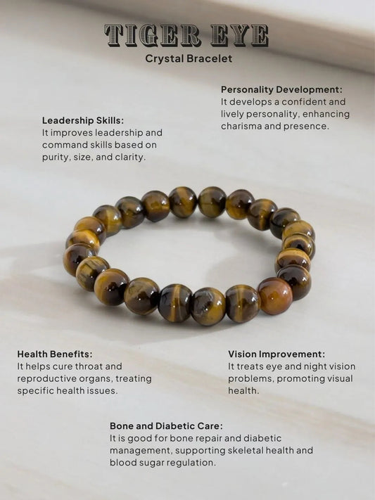 Tiger Eye Bracelet – Strength, Confidence & Protection🕉️