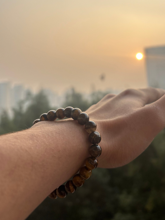 Tiger Eye Bracelet – Strength, Confidence & Protection🕉️