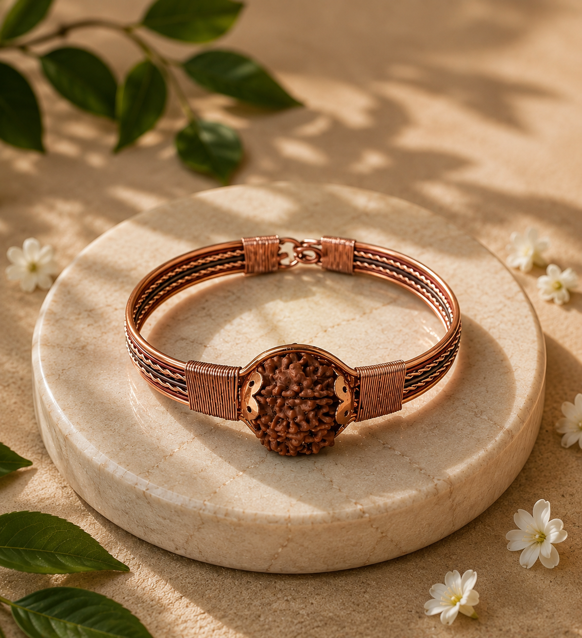 7 Mukhi Nepali Rudraksha Kada – Natural, Lab Certified & Spiritually Energized | House of Rudra