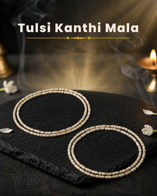 Tulsi Kanthi Mala X 2 – Sacred Basil Beads for Divine Protection & Inner Peace