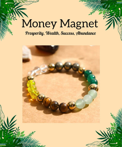 Money Magnet Bracelet + Evil Eye Bracelet (Free) – Attract Wealth & Prosperity With Govt. Lab Certification