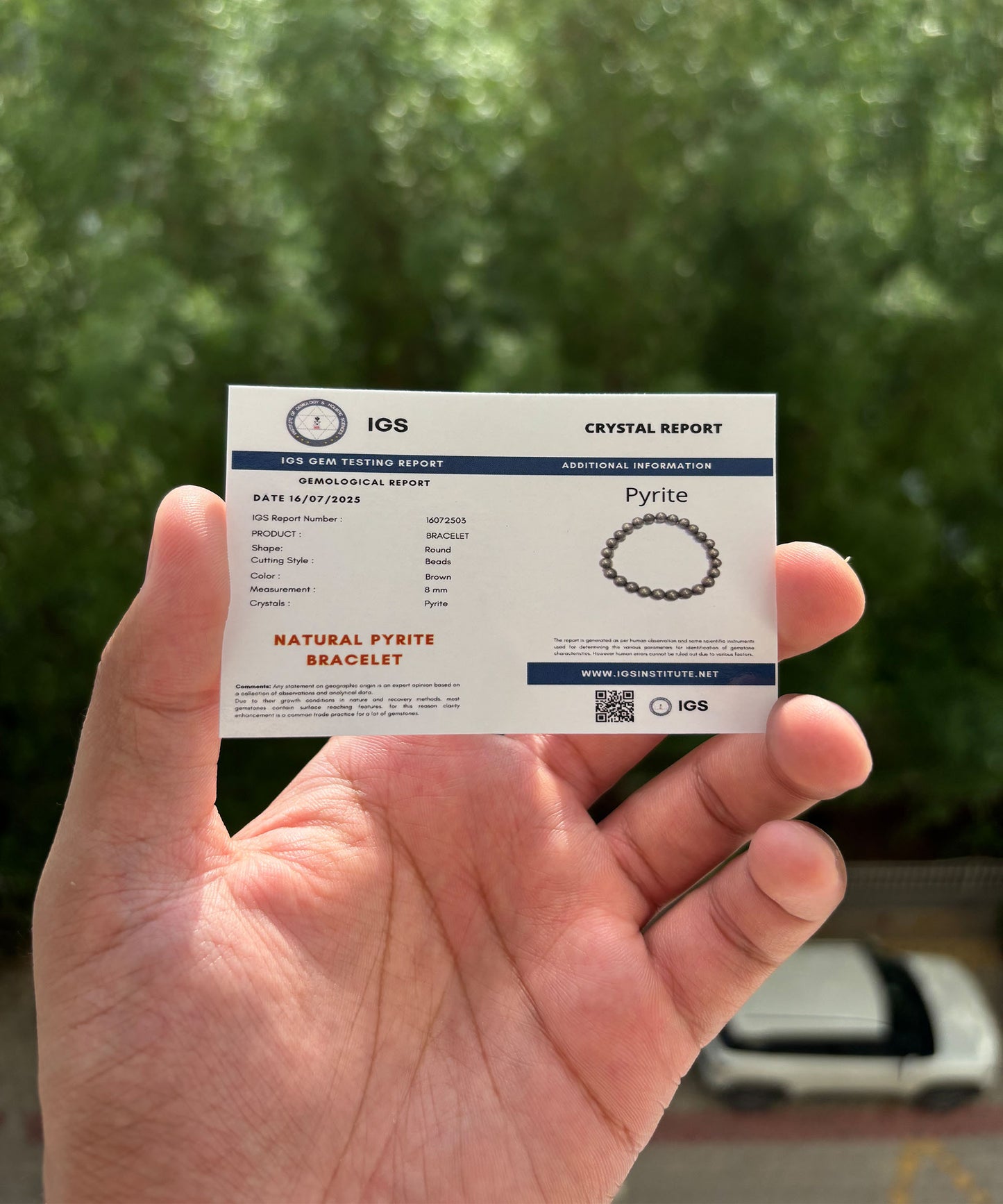 Raw Pyrite Bracelet – Stone of Wealth & Protection