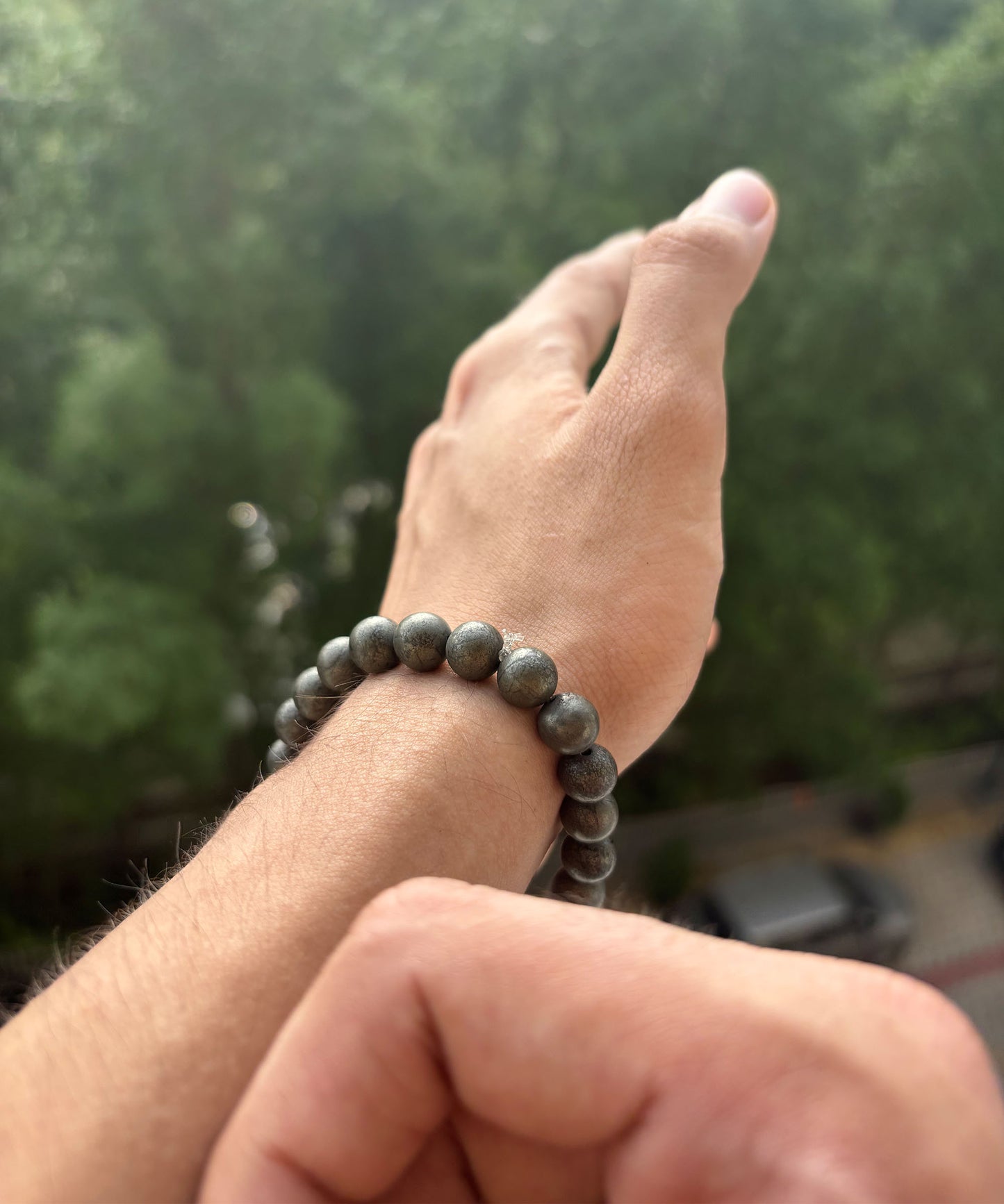 Raw Pyrite Bracelet – Stone of Wealth & Protection
