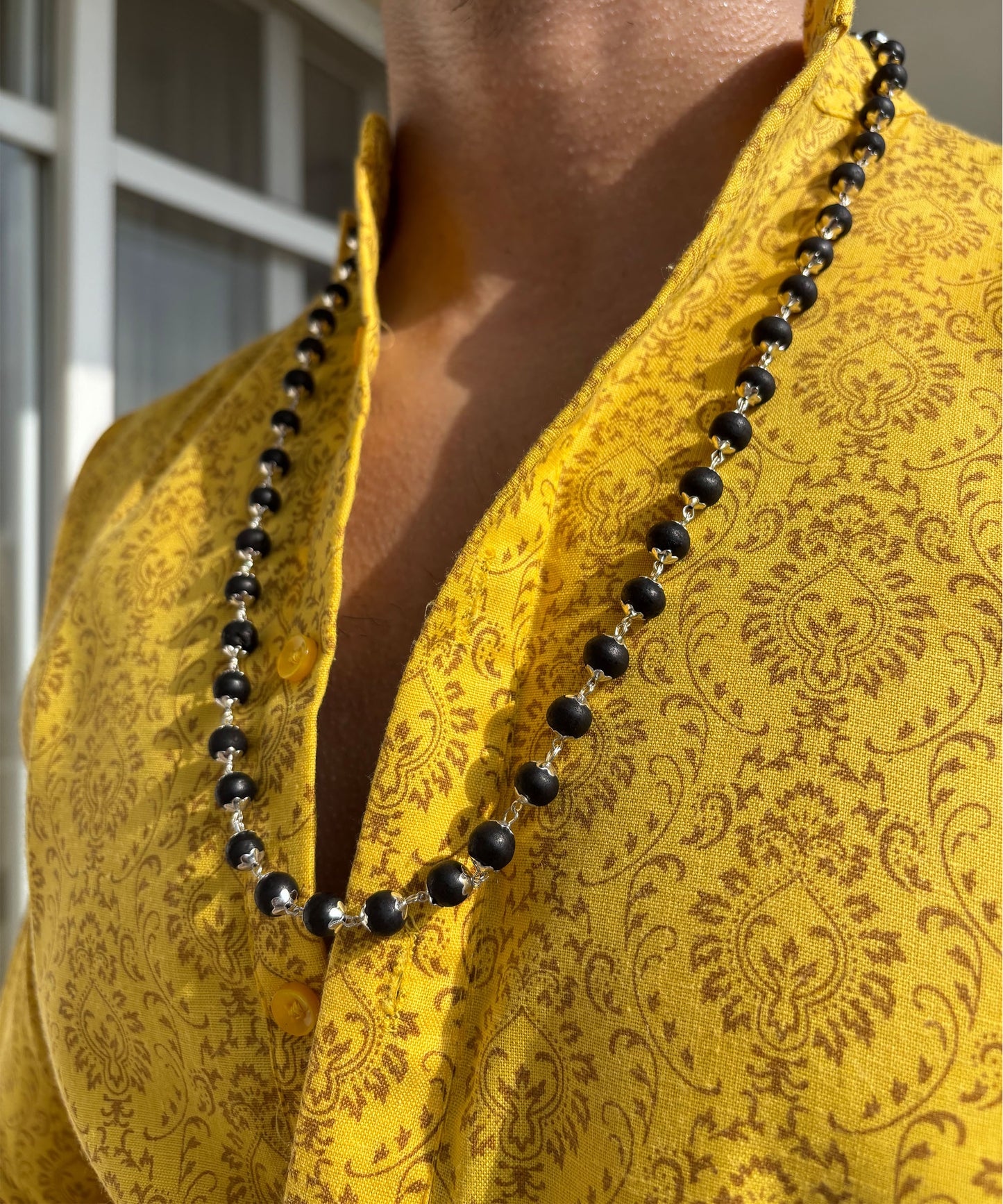 Silver Karungali Mala – Divine Protection With Govt. Lab Certification